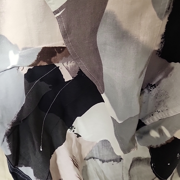 For Cynthia linen blend asymmetrical hem boho beachy party dinner NWT sz S - Picture 8 of 12